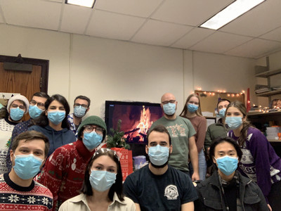 Crew pose for Christmas 2022